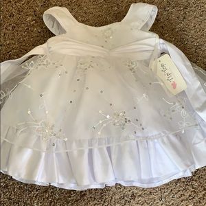 Fancy White Dress for Infants